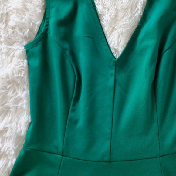 H&M Emerald Green A-Line Knit Dress, Sz Sm - Picture 12 of 12